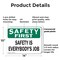 Signmission Safety Culture Sign, 14 in Width, Plastic, Rectangle OS-2PACK-CL-P-1014-L-20009 - alternate 4